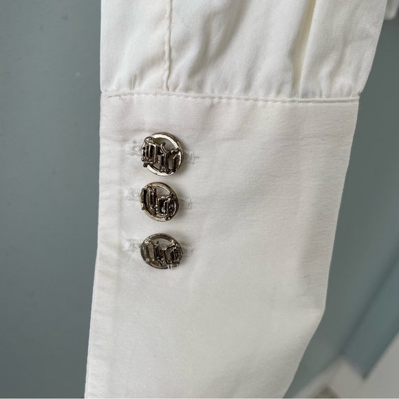 Vintage Gianni Versace cream blouse - Picture 3 of 11